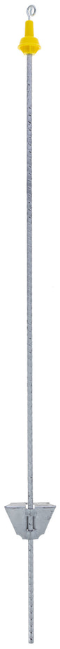 Steber iz vzmet. jekla Profi s kovin. ušescem, srebrn, 108cm