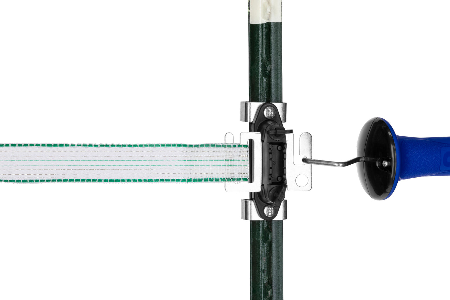 KOMPLET izolatorjev T-post (2×izol. za rocko, 4×sponka)