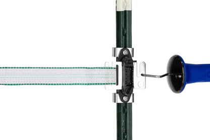 KOMPLET izolatorjev T-post (2×izol. za rocko, 4×sponka)