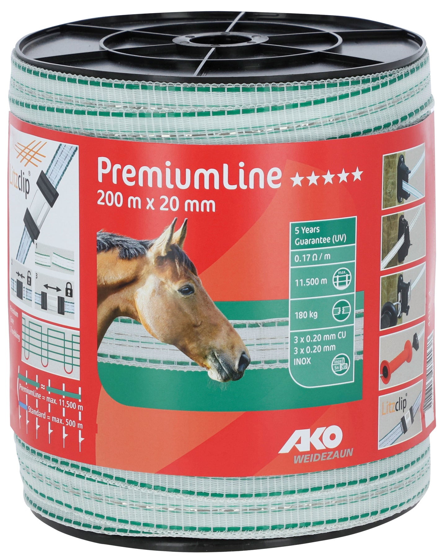 TRAK 20mm PREMIUM zelen (180kg) - 200m