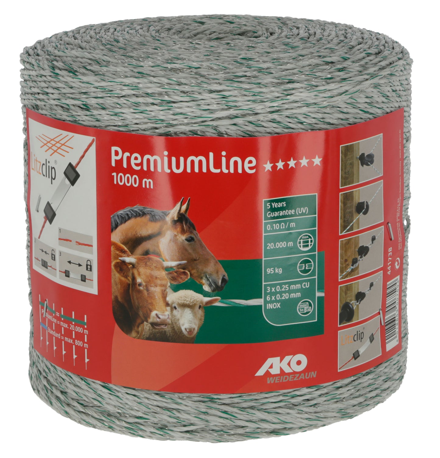 ŽICA PREMIUM zelena (95kg) - 1000m