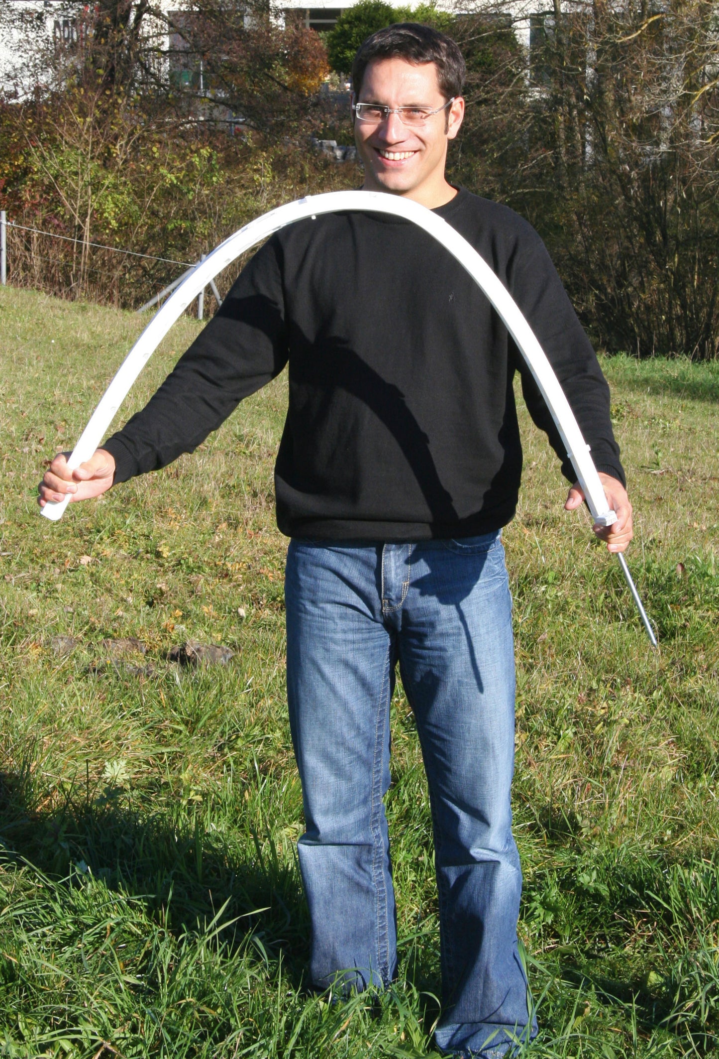 PALICA Titan 157cm z 12 izolatorji, dvojna peta (5kos)