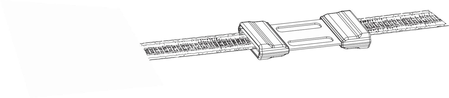 VEZICA za trak Litzclip inox 20mm (5kos)