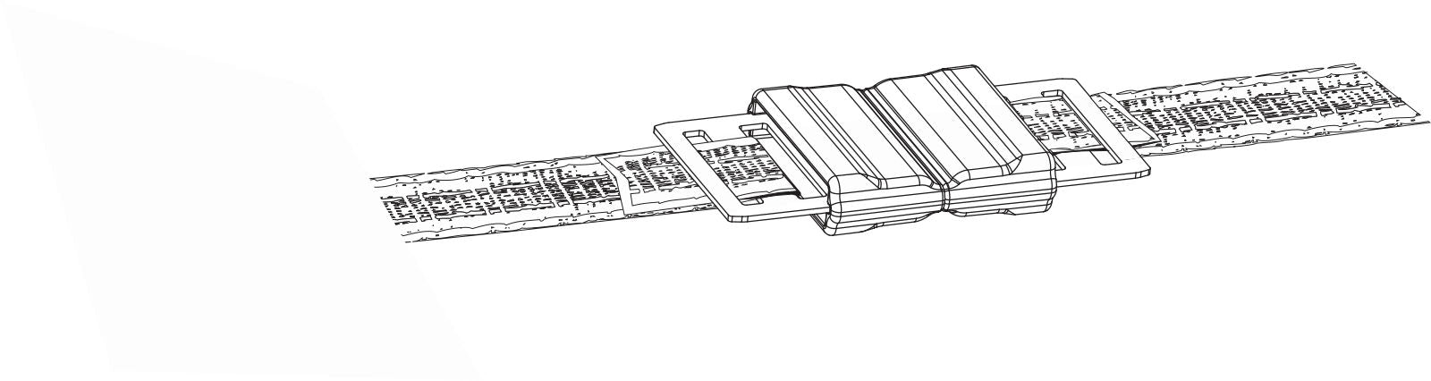 VEZICA za trak Litzclip inox 20mm (5kos)