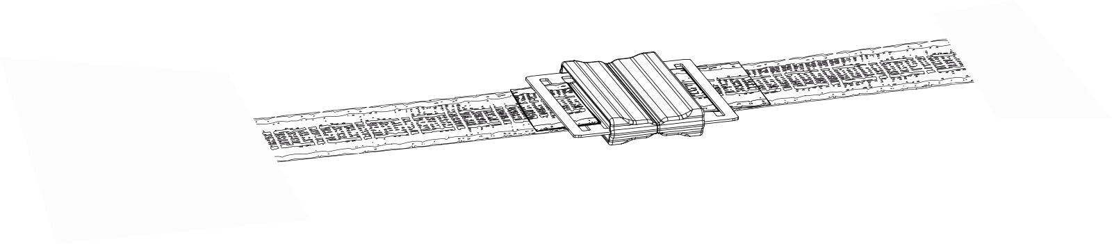 VEZICA za trak Litzclip inox 40mm (5kos)