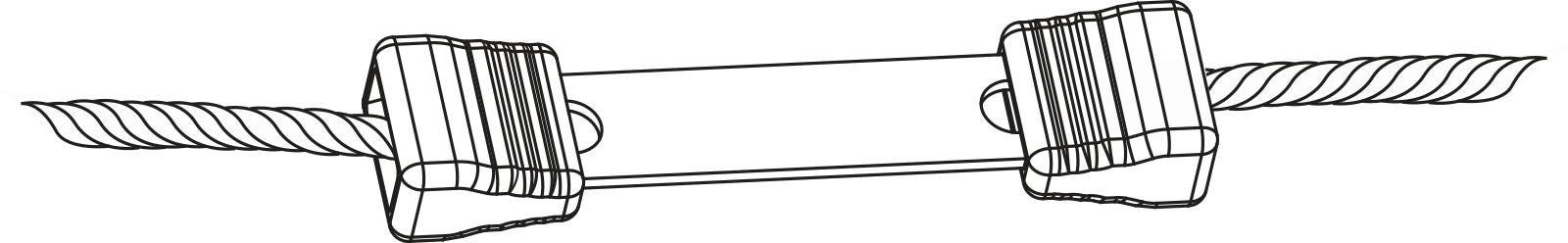 SPOJKA za pletenico Litzclip inox - do3mm (10kos)