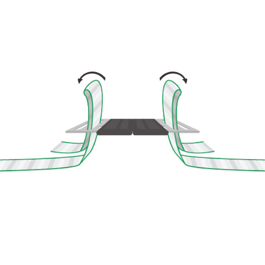 VEZ za vrata za trak Litzclip inox - 10/20mm (4kos/blister)
