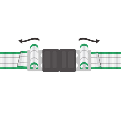 VEZ za vrata za trak Litzclip inox - 40mm (4kos/blister)