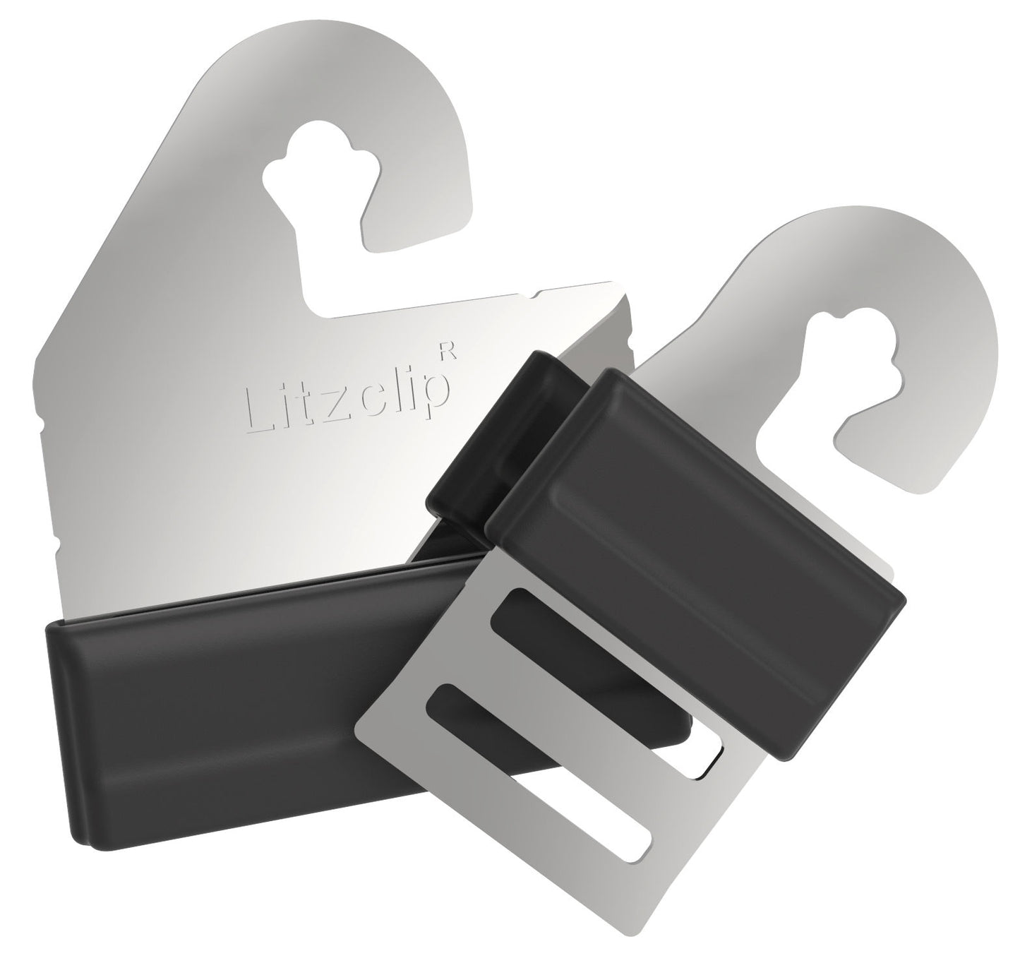 VEZ za vrata za trak Litzclip inox - 40mm (4kos)