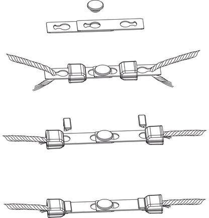 SPOJKA za vrv varnostna Litzclip inox-do 6mm (6kos/b)