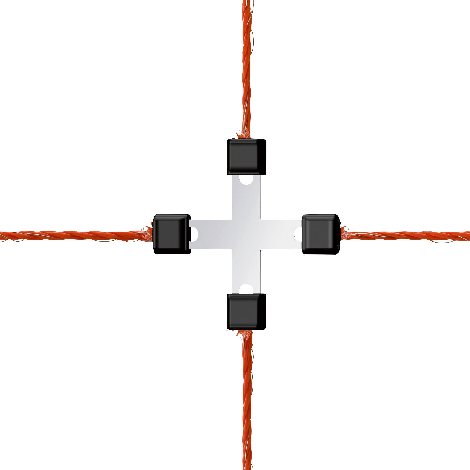 SPOJKA križna za pletenico Litzclip - do3mm (5kos)