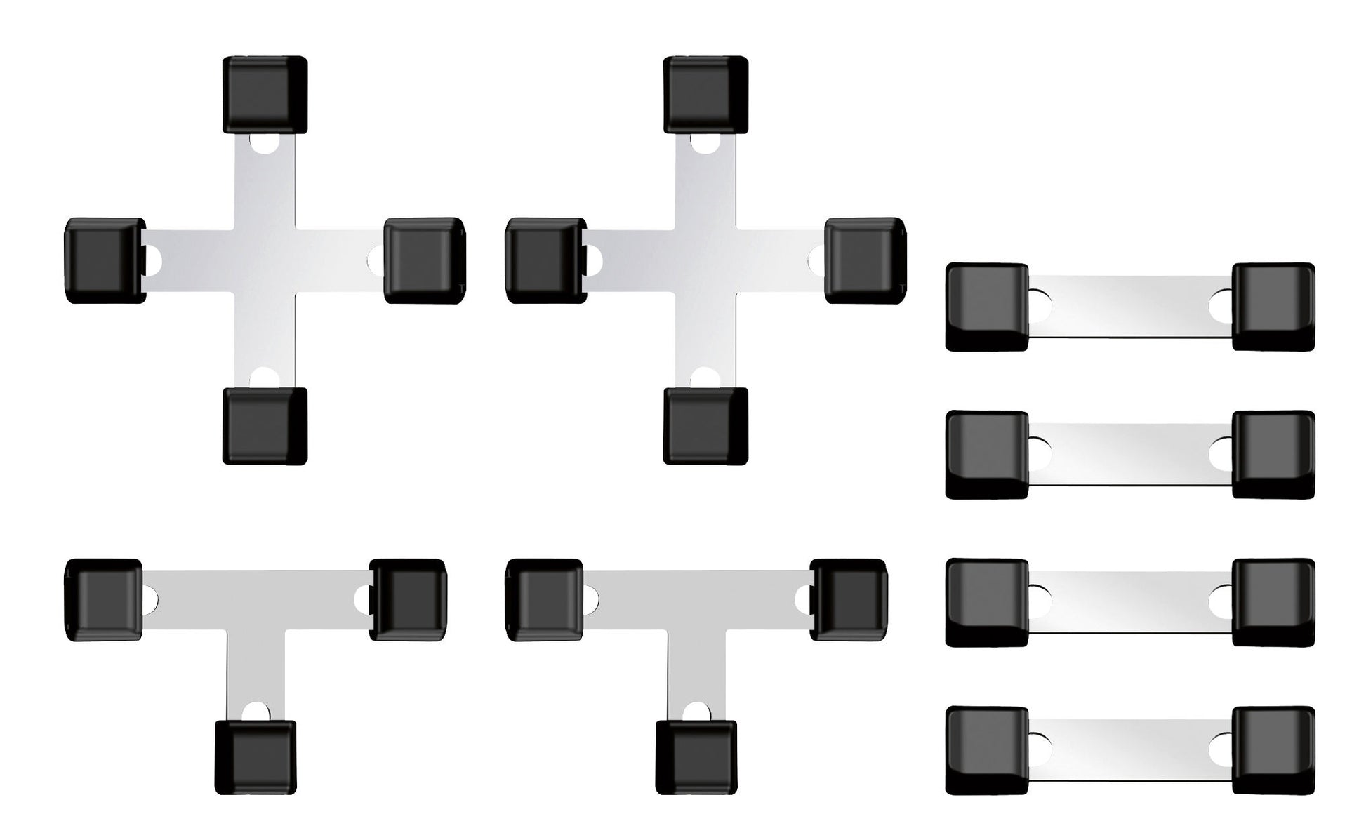 KOMPLET spojk Litzclip inox do3mm (4+2+2kos)