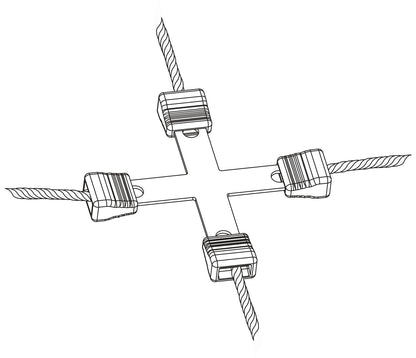 KOMPLET spojk Litzclip inox - do3mm (4+2+2kos)