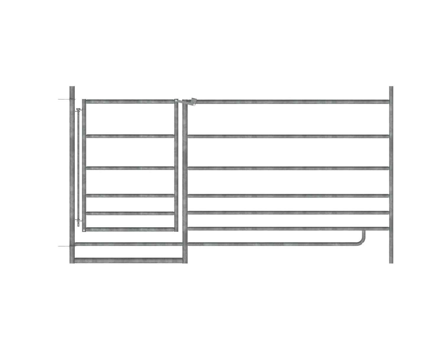 MODULARNA ograda z vrati cink. 0,92 × 1,83m