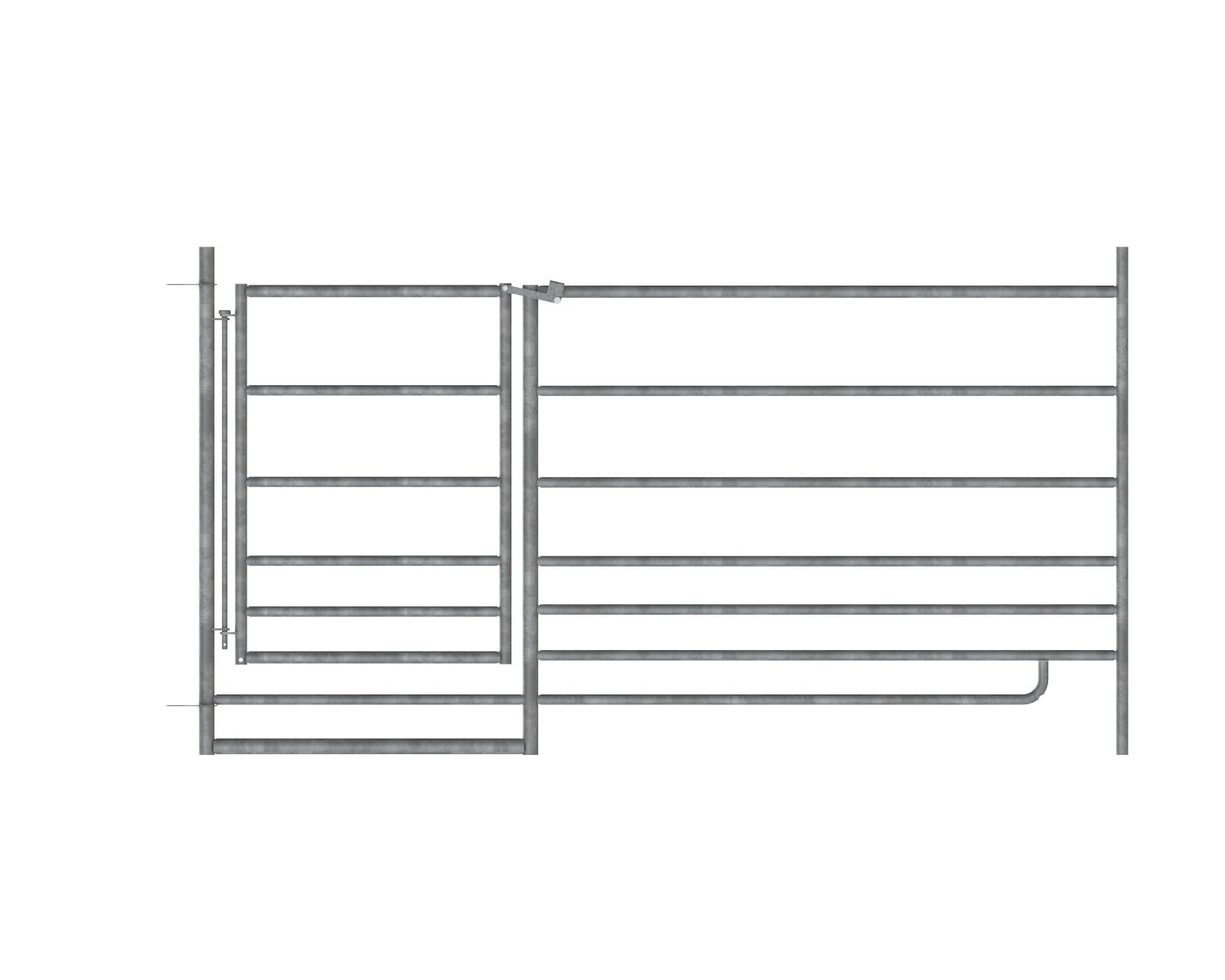 MODULARNA ograda z vrati cink. 0,92 × 1,83m