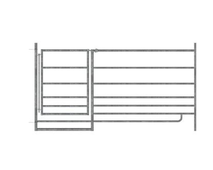 MODULARNA ograda z vrati cink. 0,92 × 1,83m
