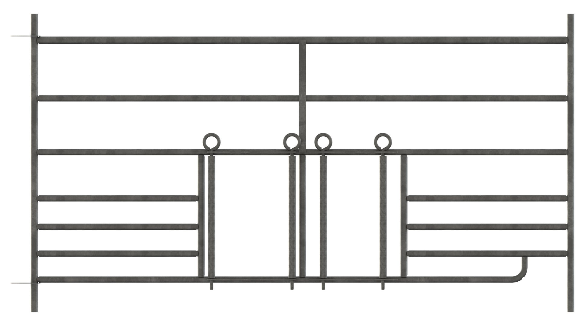 MODULARNA ograda z odprt. za jagencke 0,92 × 1,83m