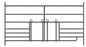 MODULARNA ograda z odprt. za jagencke 0,92 × 1,83m