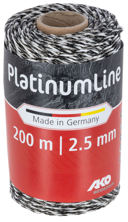 PlatinumLine žica črna/bela, 200 m, 6x 0,20 mm Niro, 3x 0,2