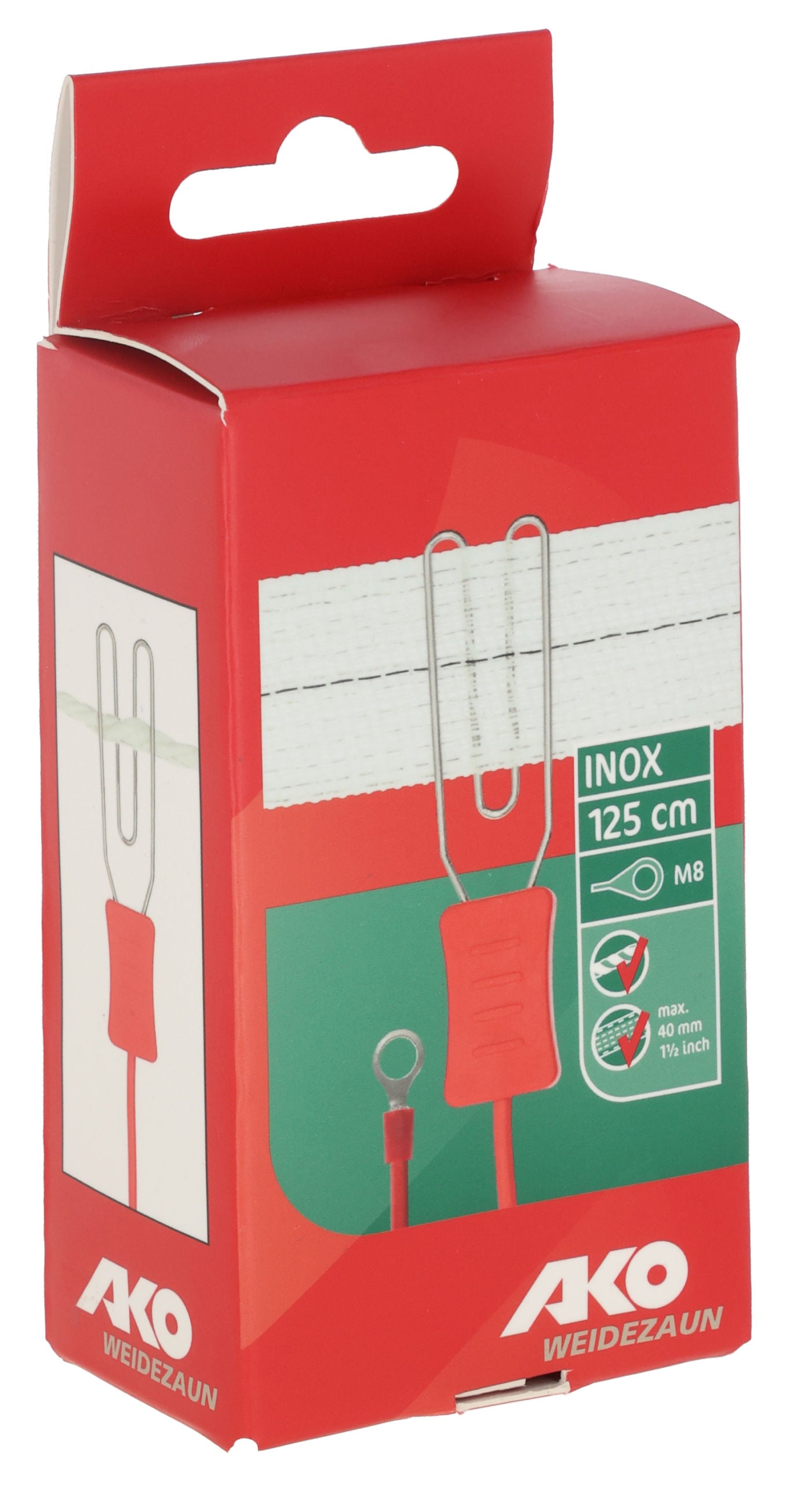 Dovodni kabel za ograjo M8, L=125cm, zun. premer 4 mm