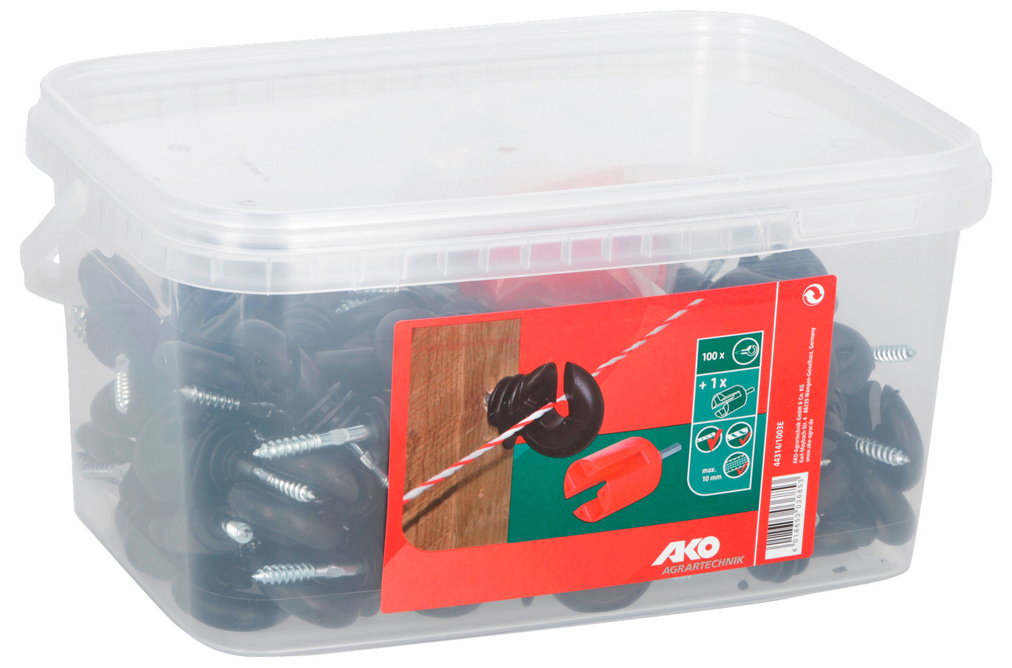 IZOLATOR okrogli z zarezo compact AKO AKC.(100kos/vedro)