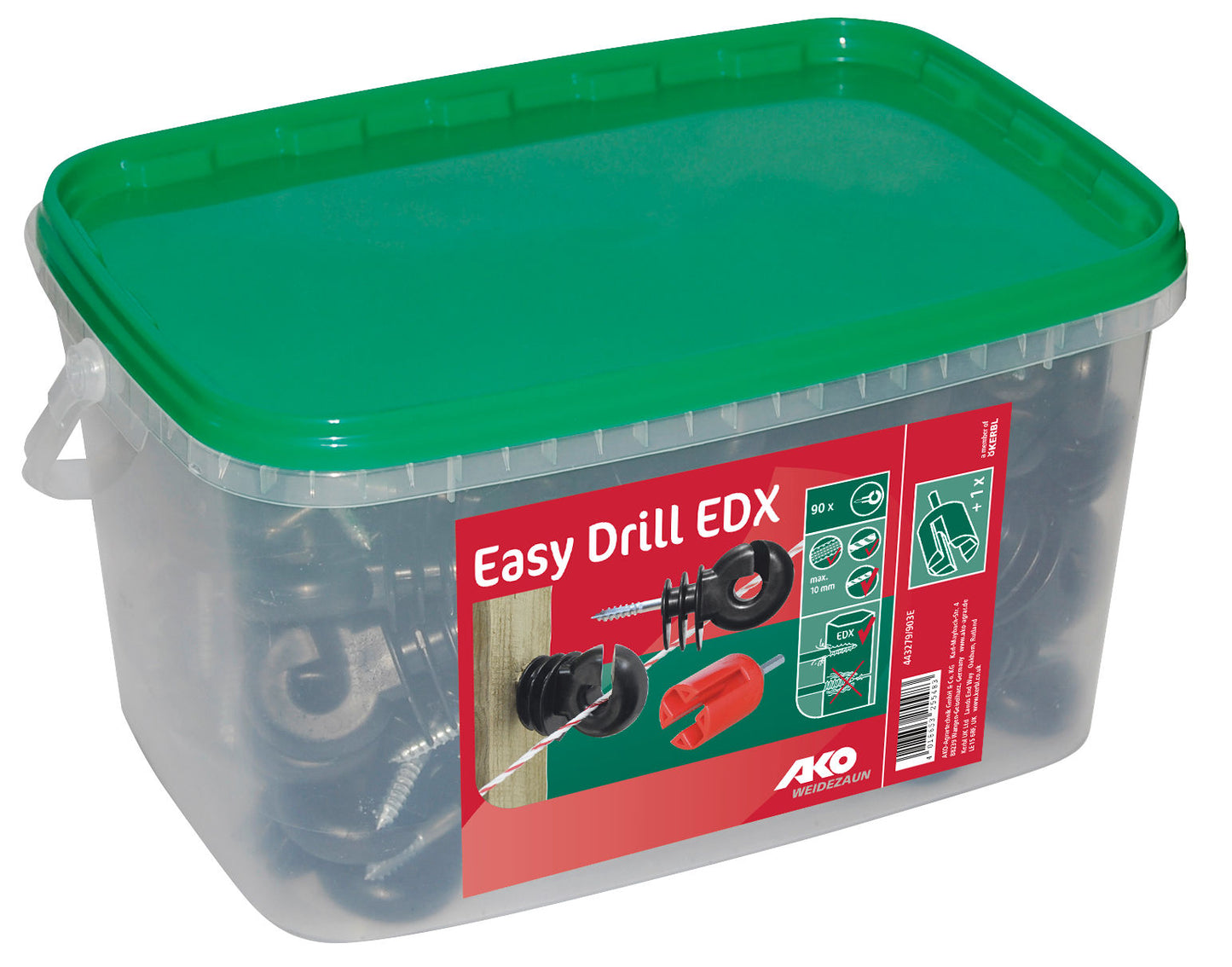 Okrogli izolator EasyDrill EDX 90/vedro,z nastavkom za navij.