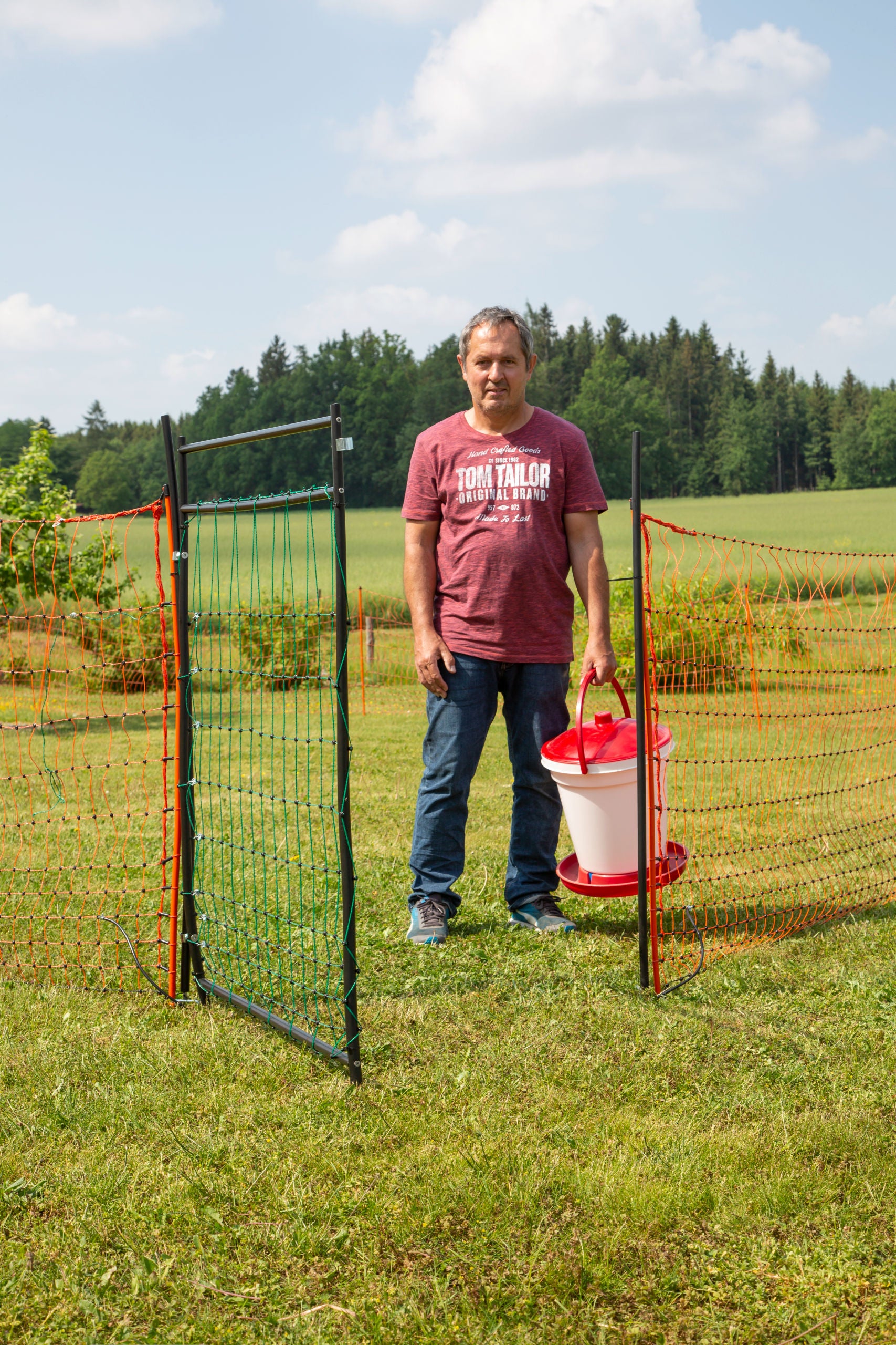 Vrata za mreže elek. ograj, om za mreže višine 106cm