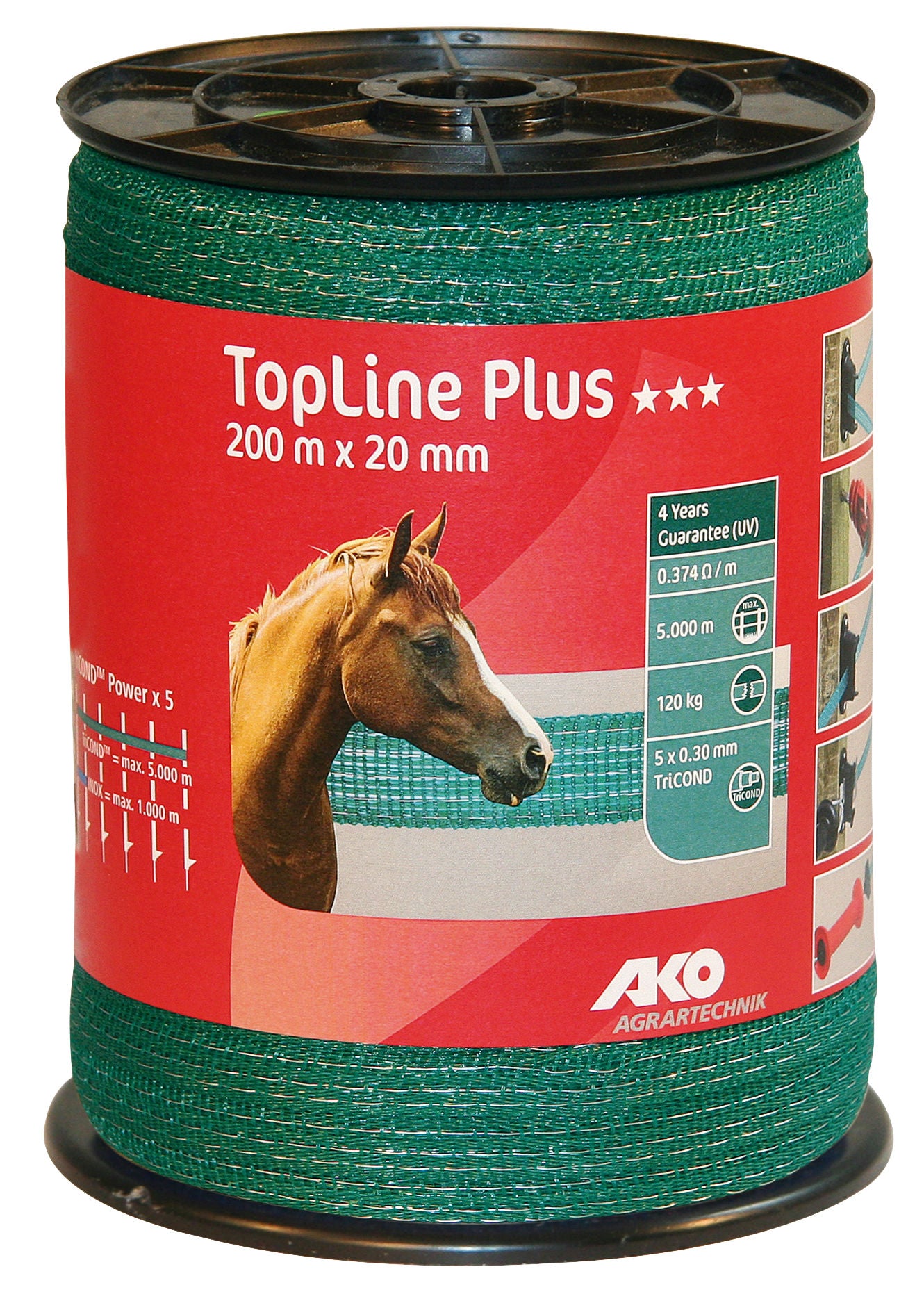 TRAK 20mm TOP zelen (120kg) - 200m