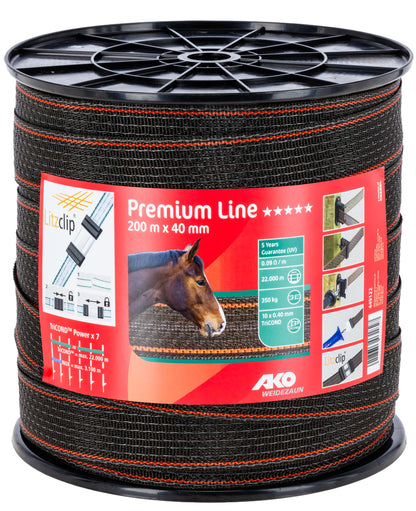 TRAK 40mm PREMIUM Plus oranž/ rjav (350kg) - 200m
