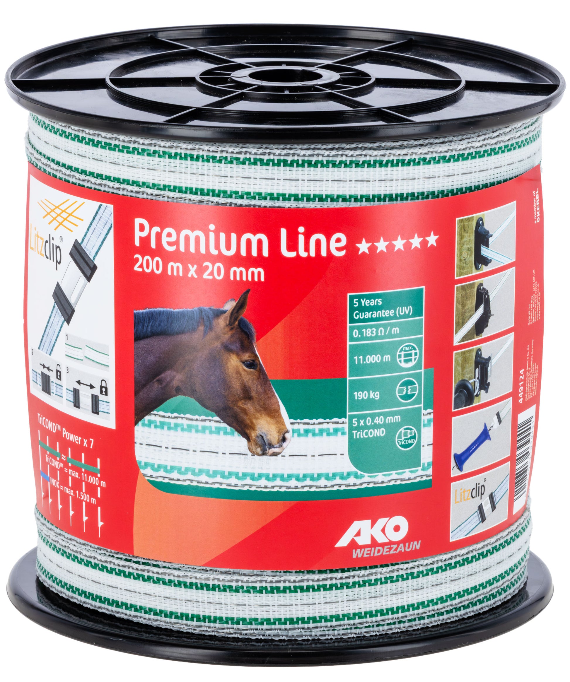 TRAK 20mm PREMIUM Plus zelen (350kg) - 200m