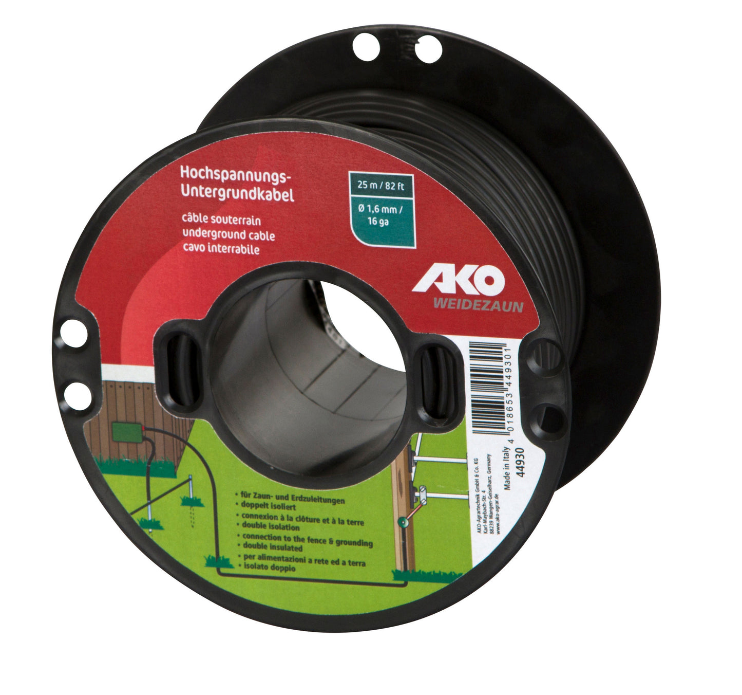KABEL podzemni 1,6mm, 2×izol. AKO - 100m