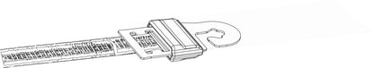 ROCKA za ograjo - s prikljuckom Litzclip inox-20mm
