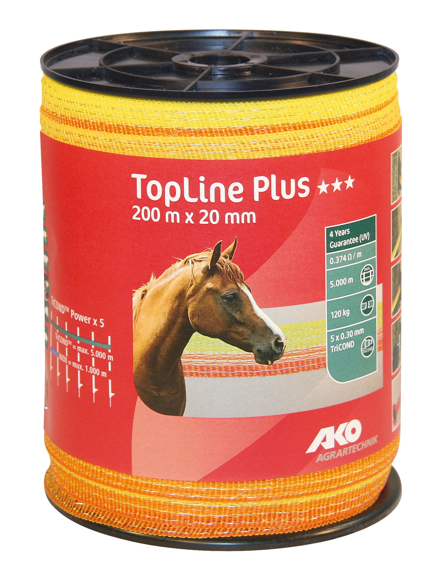 TRAK 20mm TOP rumen/oranž (120kg) - 200m