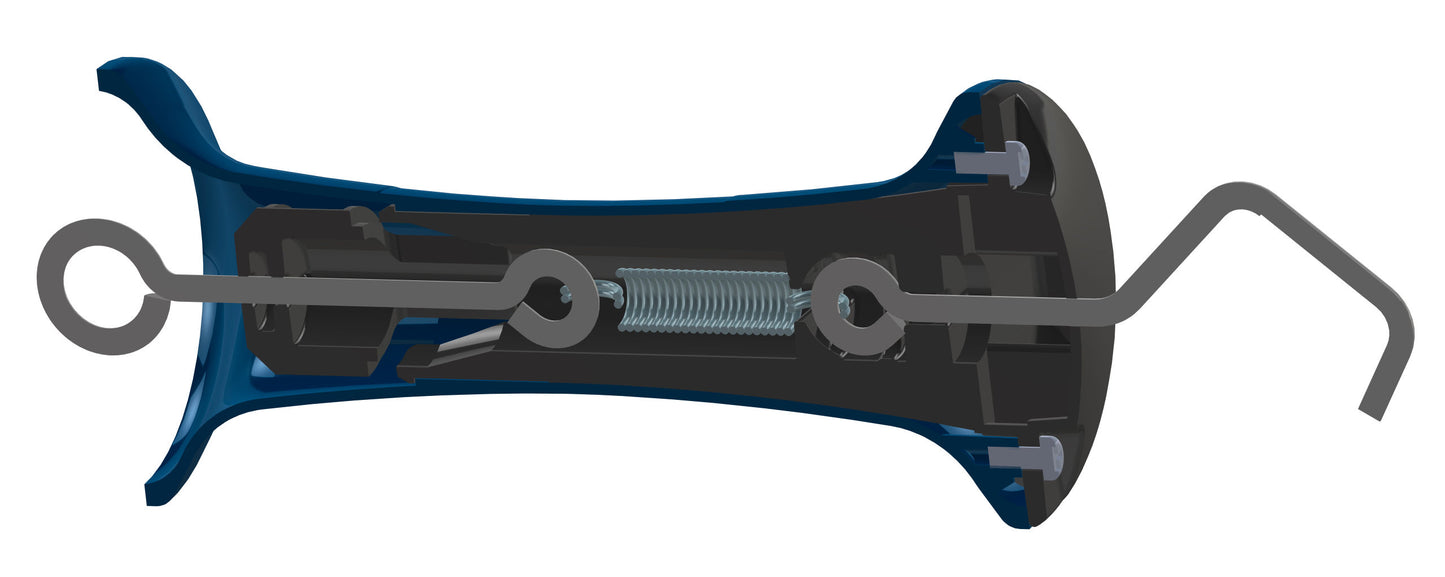 Rocka Premium modra z Litzclip vezico za trakove 20 mm
