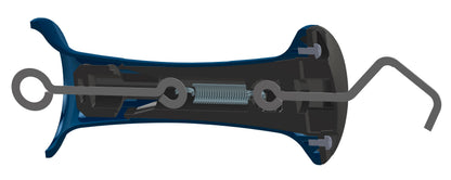 Rocka Premium modra z Litzclip vezico za trakove 40 mm