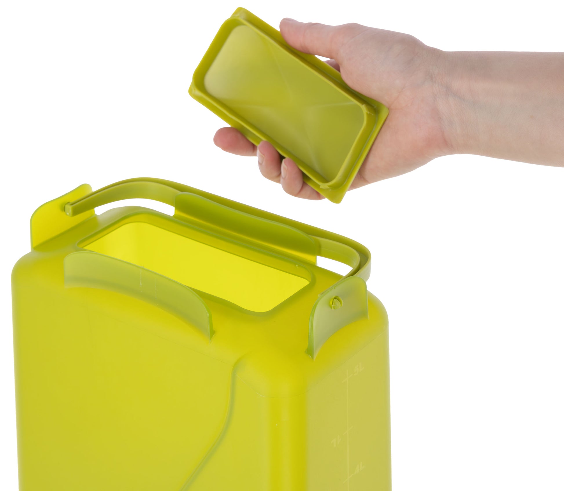 Avtomatski podajalnik 5,5l zel pravokotna, plastična