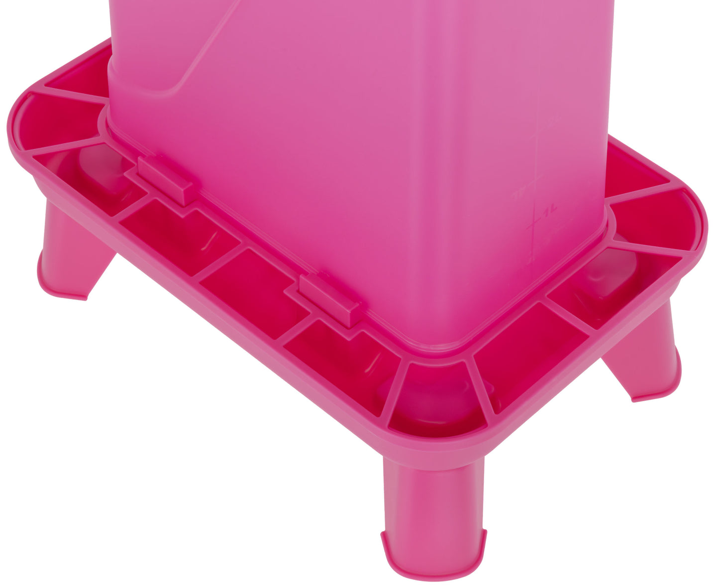 Avtomatski podajalnik 5,5l roz pravokotna, plastična