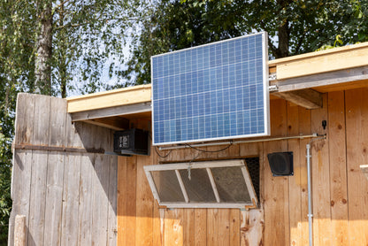 Solarni set s poln. regulator. 12 V DC, 100 W