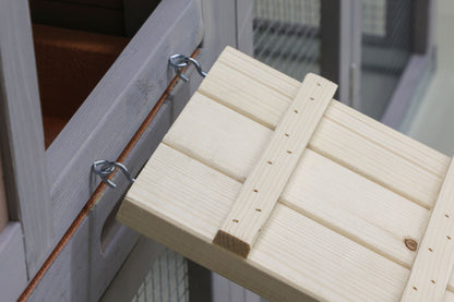 Lesena lestev za pišcance 75 x 18 x 3 cm
