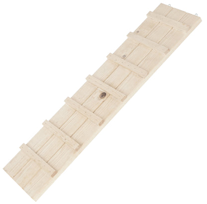 Lesena lestev za pišcance 75 x 18 x 3 cm