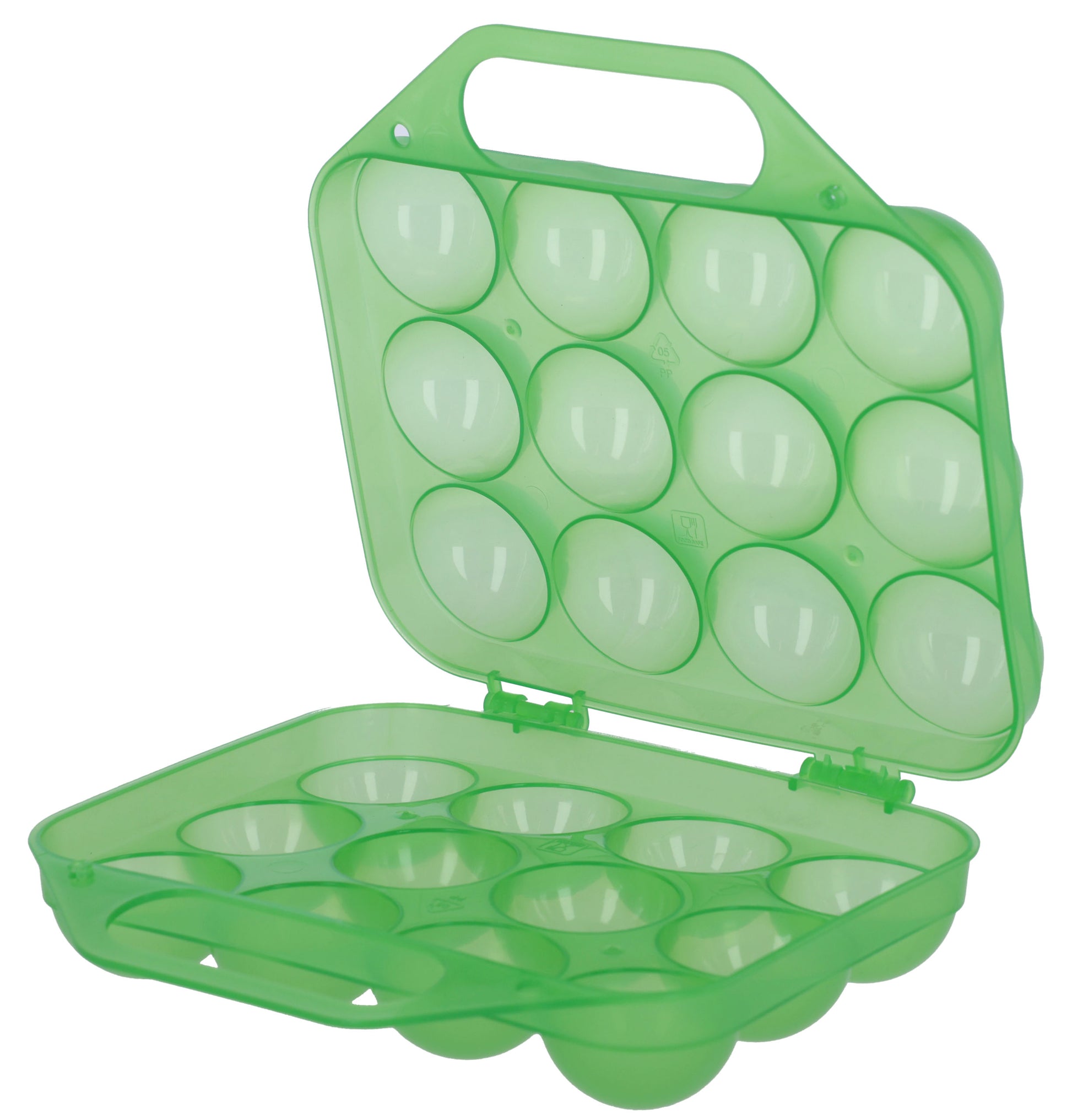 Plasticno skladišce za 12 jajc , zeleno
