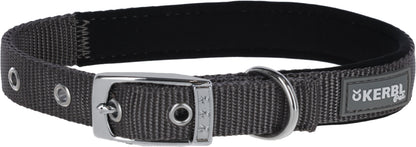 MIAMI PLUS najlonski ovratnik siv, 38-46cm/25mm