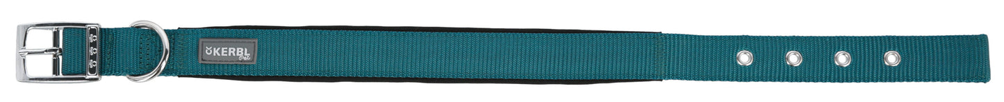 MIAMI PLUS najlonski ovratnik petrol, 38-46cm/25mm