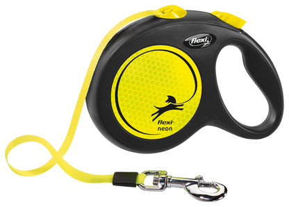 flexi NEON L 5m trak, max 50 kg, neon rumen