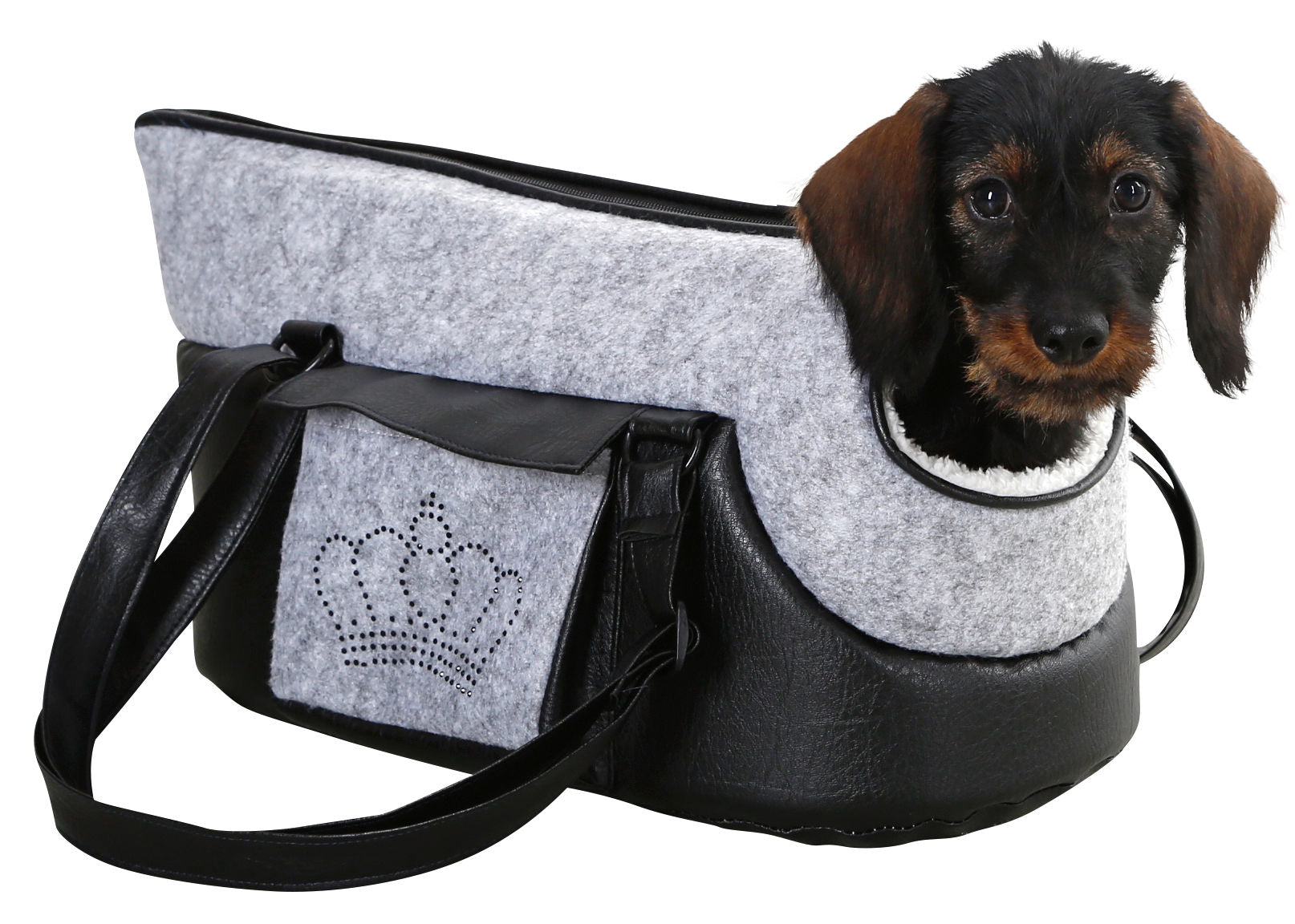 TORBA Chiara siva/crna - 40x20x21cm