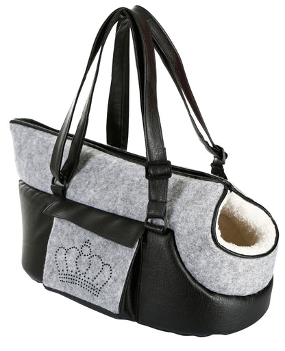 TORBA Chiara siva/crna - 46x23x25cm