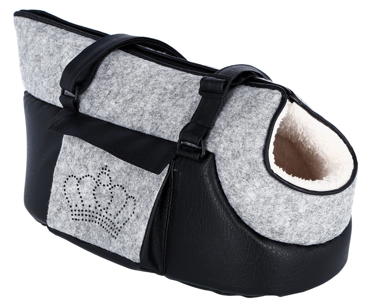 TORBA Chiara siva/crna - 46x23x25cm