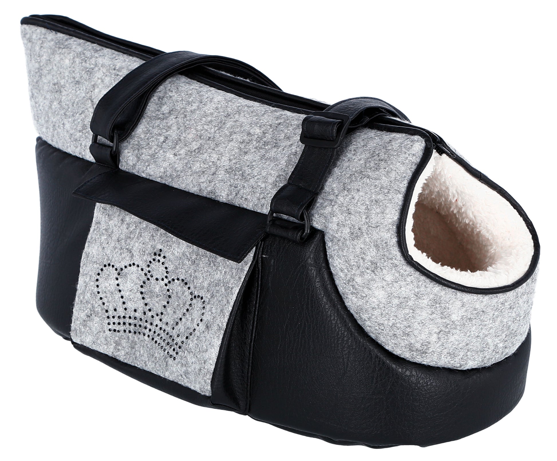 TORBA Chiara siva/crna - 46x23x25cm
