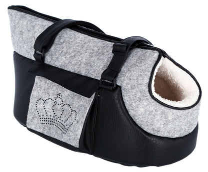 TORBA Chiara siva/crna - 46x23x25cm