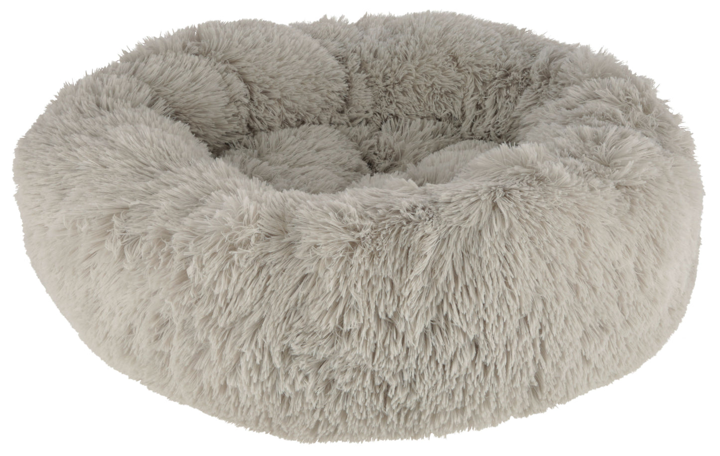 Postelja Cuddle Bed Fluffy svetlo siva, Ø76cmx19cm
